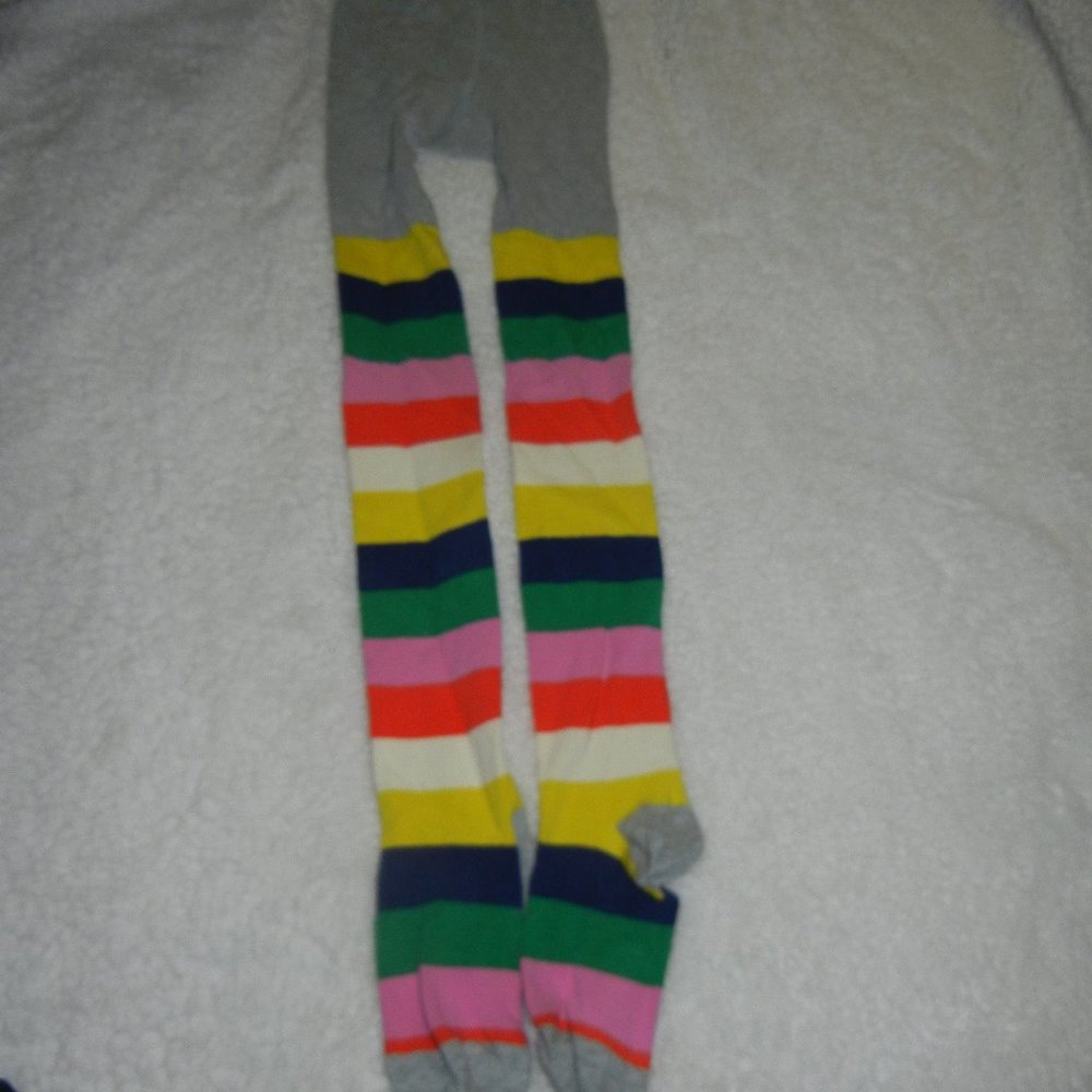 11-12 Mini Boden Striped Tights